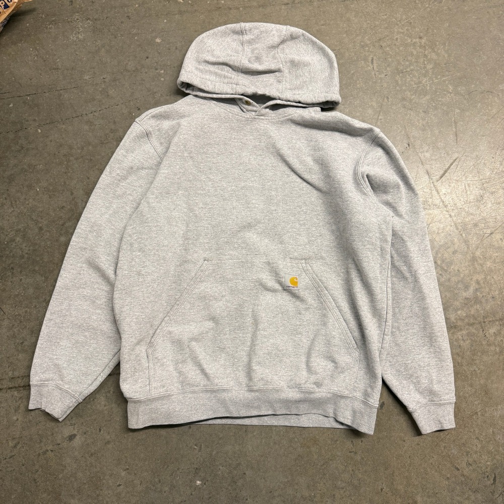 Carhartt Mens Loose Fit Midweight Hoodie Gray K121 Heather Gray‎ Large L